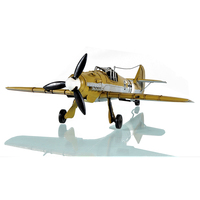 Modèle d'avion de chasse Messerschmitt BF 109 antique en fonte de fer fait main OMH 1935, figurine d'avion allemand vintage, décoration pour collectionneurs