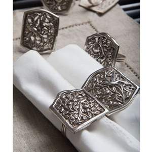 Élégant rond de serviette en métal antique fait à la main nouveau design par le fabricant et l'exportateur pour les mariages et les tables - Product Image 4