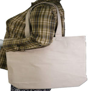 Bolsa de algodón orgánico de moda con logotipo personalizado Asa superior Ecológico Reutilizable Playa al aire libre Compras Cierre de cordón - Product Image 5