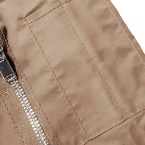 PRO ENTERPRISES Men's Windproof Bomber Jacket <b>Nylon</b>/Cotton Shell Stand Collar OEM Service Loose Fit 100% Polyester Spring Season - Product Image 3