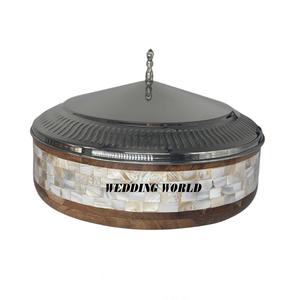 Suministros para hoteles y restaurantes, calentador de alimentos de Metal, cazuela hecha a mano de calidad Superior, olla caliente de Metal de diseñador de tamaño personalizado - Product Image 2