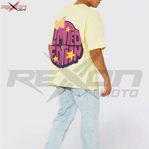 เสื้อยืดโอเวอร์ไซส์ลายผีเสื้อ ผ้าฝ้าย ระบายอากาศ แห้งเร็ว ใส่ได้ทั้งชายหญิง 320 กรัม รับผลิตตามขนาด บริการ OEM - Product Image 2