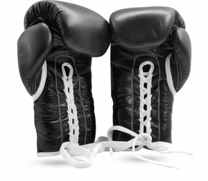 Gants de boxe professionnels en cuir véritable de haute qualité, à doigts entiers, avec fermeture de maintien, personnalisables - Product Image 3