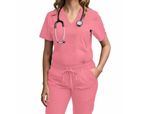 Man and Women Wholesale Custom Short Sleeve <b>Nurse</b> Nursing <b>Scrubs</b> Zip Medical Uniforms Women Medical <b>Scrubs</b> Uniforms Sets - Product Image 1