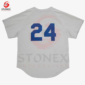 Nuevas llegadas brillante estampado floral bordado personalizado estilo de béisbol al por mayor barato deportes béisbol Jersey - Product Image 2