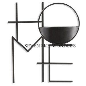 Jardinière murale décorative faite à la main Design de mots pour la maison Jardinière décorative de balcon pour fournitures suspendues - Product Image 2