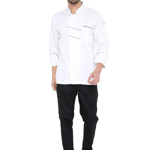 Uniforme de Chef de bajo precio al por mayor con bajo MOQ cómodo de llevar uniformes de Chef de cocina de restaurante de hotel - Product Image 5