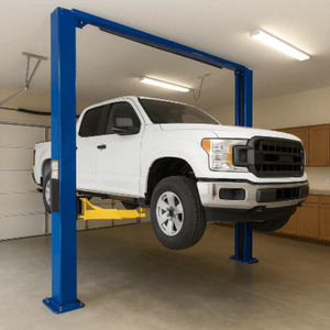 Elevador de Dos Postes para Estacionamiento de Autos, Elevador de Carga con Accionamiento Eléctrico e Hidráulico, Capacidad de 6 Toneladas, Altura de Elevación Inferior a 15 Pulgadas - Product Image 1