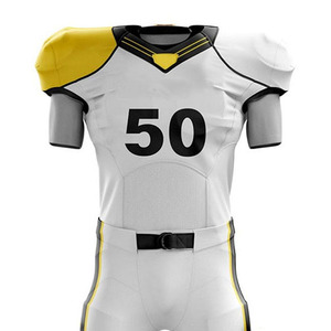 Uniformes de Fútbol Americano Hechos con Tela 100% Poliéster, Calidad Superior, Conjuntos de 2 Piezas, Camisetas sin Mangas y Pantalones Cortos Estampados - Product Image 2