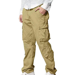 Pantalon cargo pour homme, taille haute, en toile, style décontracté urbain, pantalon cargo utilitaire quotidien, vêtement utilitaire décontracté lourd - Product Image 5
