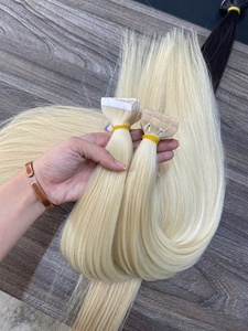 Extensions de cheveux humains M-Tape Tape Ins, cheveux vierges à cuticules alignées, 100% cheveux vietnamiens, double épaisseur, blond ombré - Product Image 4
