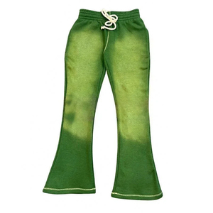 Pantalons de survêtement amples pour homme, sur mesure, OEM, noirs, en molleton épais, coupe large, décontractés, surdimensionnés - Product Image 5