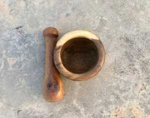 Mortero de madera simple y mortero decorativo redondeado para cocina, herramientas de cocina, molinillo de especias, restaurante y uso de Hotel, las mejores ventas - Product Image 3