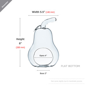 HCH0708 - กระถางแก้วทรงลูกแพร์ - 8H - Product Image 2