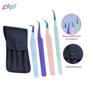 Custom Logo Fiber Tip Tweezers for Eyelash Extension Premium Fiber Grip Lash Tweezers Wholesale Supplier by Bahasa Pro - Product Image 6