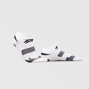 Chaussettes de sport courtes 2 paires noires et blanches brodées personnalisables, antibactériennes, tricotées pour usage actif, impression par sublimation, anti-transpiration - Product Image 2