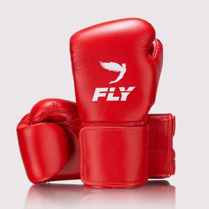 Équipement d'entraînement à lacets en cuir imprimé rouge et blanc de haute qualité personnalisé OEM pour les gants de frappe de kickboxing et de sparring - Product Image 4