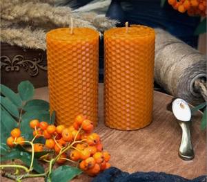 Bán buôn DIY nến làm Kit sáp ong tổ ong Sheets Orange Vàng colour và kích thước phạm vi nến cho trẻ em đám cưới nhà hàng - Product Image 3