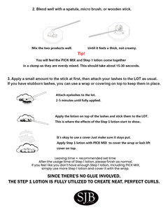 Pick Mix / Lash Perm Viscosidad Aumento de polvo/Levantamiento de pestañas Sin pegamento Levantamiento de pestañas - Product Image 6