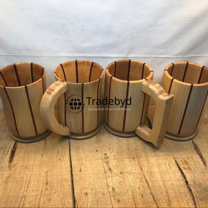Tradebyd Tasse en bois de luxe pour hommes et femmes Tasse utilitaire large - Product Image 1