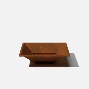 Très populaire rustique fer foyer élégant jardin cheminée accessoire meilleure vente en gros quantité minimale de commande rencontré fait acier Corten acier - Product Image 3