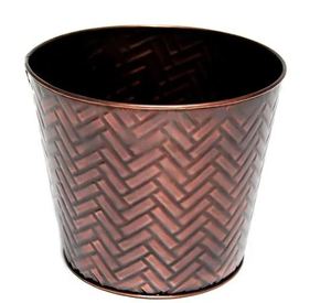 Venta al por mayor de macetas de jardín de metal exclusivo hecho a mano impreso de alta calidad de diseño de macetas de plata antigua plantador de flores plateado - Product Image 4