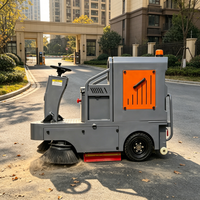 Balayeuse de voirie compacte ZMT E-85 S16, alimentée par batterie, moteur silencieux, bac à déchets de 160 L, pour hôtel, complexe hôtelier, parcours de golf