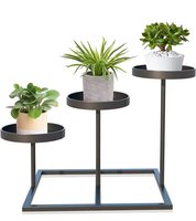 Support de plantes en métal durable, de qualité supérieure, finition dorée thermolaquée, couleur personnalisable, style simple et moderne pour la maison
