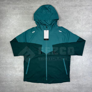 Wholesale Unisex <b>Zip</b>-Up Two Piece Windbreaker <b>Shorts</b> Set Custom Color 100% Polyester Breathable Summer Jogging Wear Own Logo - Product Image 2