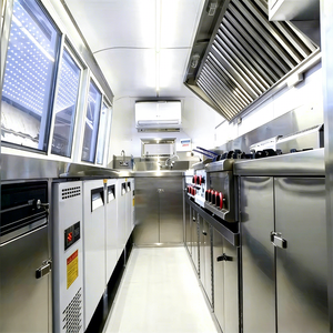Remorque de concession mobile carrée pour pizzas, fast-food, glaces et café, avec cuisine complète, aux États-Unis - Product Image 1