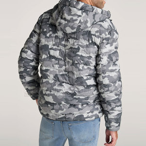 Chaqueta acolchada de estilo urbano moderno para hombre, transpirable con cuello levantado, dobladillo ajustable, posición frontal del logotipo - Product Image 5