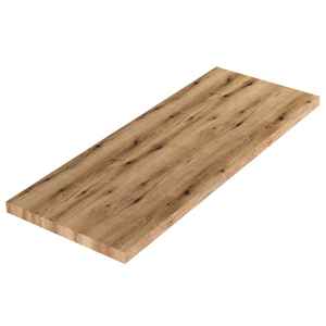 Estante para Lavabo de Madera de Roble Natural de 120 cm, Calidad Premium para su Baño - Product Image 1
