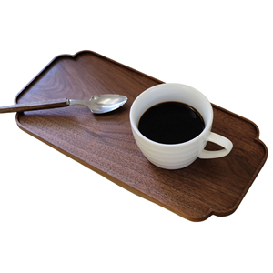 Bandeja de madera de acacia de diseño rústico al mejor precio, organizador de madera para servir comida, Decoración de mesa de exhibición, precio barato de Vietnam - Product Image 1