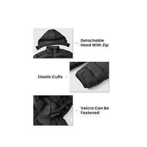 Chaqueta de Invierno para Hombre, de Alta Calidad, con Cuello Alto, Diseño Moderno, Cortavientos, Cálida, de Tela de Lona, Color Liso - Product Image 2