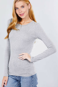 Grey Shades T-shirts à manches longues pour femmes meilleures couleurs collection de t-shirts décontractés pour femmes avec service d'impression personnalisé - Product Image 4