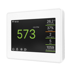 Monitor de Qualidade do Ar Interno Inteligente IAQ60 com Sensor NDIR de CO2, <span class=keywords><strong>Detector</strong></span> de Qualidade do Ar com WiFi, Temperatura, Umidade, PM2.5 e TVOC - Product Image 2