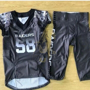 Maillot de Football Américain Imprimé Personnalisé Respirant 100% Polyester Broderie Personnalisé OEM Service Vente en Gros - Product Image 2