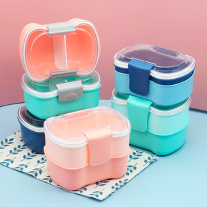 Lonchera Premium de Doble Capa, 1440 ml, Libre de BPA, Estilo Bento Japonés, con Tapas de Plástico y Compartimentos para Conservar Alimentos - Product Image 1