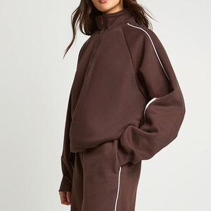 Diseño de Alta Calidad para Compradores al por Mayor, Servicio OEM, Chándal para Mujer con Precio Económico / Detalle de Costura, Top con Media Cremallera - Product Image 2