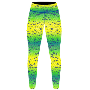 Mallas de pesca de cintura alta para mujer en color sólido estampado gráfico sublimación bordado pantalla e impresión digital - Product Image 2