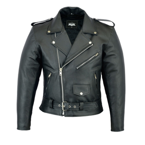 Meilleure veste de moto pour hommes Global Edge Brand Couleurs et logo personnalisés Cuir de haute qualité Prix raisonnable - Product Image 1