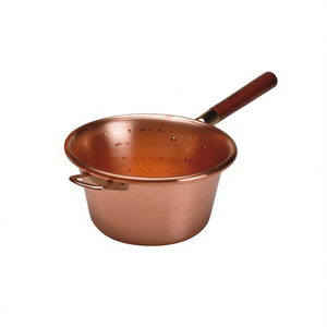Olla de Cobre Vintage de 28 cm con Asa de Madera, Olla de Gran Capacidad para Sopa y Caldo, Apta para Cocina de Gas e Inducción - Product Image 2