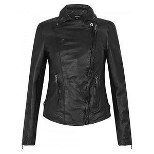 เสื้อแจ็คเก็ตหนังมีซิปสำหรับผู้หญิงเสื้อแจ็คเก็ตหนังแฟชั่น - Product Image 4