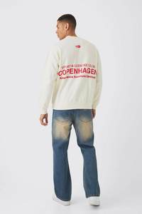 Venta al por mayor de lana de cuello redondo sudaderas de manga larga de los hombres Jersey hombres sudadera sin capucha para los hombres - Product Image 4