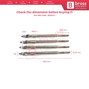 BGP47-1 หัวเทียน 4 ชิ้น GX148 0100226203 สำหรับรถแลนด์โรเวอร์ - Product Image 5