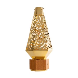 Quemador de aromaterapia de estilo árabe para el hogar y el regalo Quemador Bakhoor decorativo elegante, soporte de incienso de Metal de lujo - Product Image 1