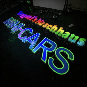Personagens Running RGB 3D Personalizado Luminous Colorido Led Letter Sign Logotipo Levou Sinais Para Negócios Salão De Beleza Bar Sinal - Product Image 1