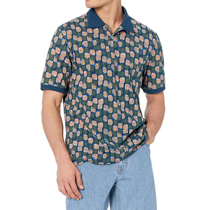 Camiseta de Golf de Manga Corta para Hombre, de Algodón de Alta Calidad, Personalizable, con Diseño Estampado Sólido, Tejido de Punto, Impresión Digital - Product Image 4