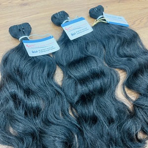 ¡Venta al por mayor! Extensiones de cabello de trama-Extensiones de cabello ondulado natural Cabello sin procesar-Listo para enviar - Product Image 2