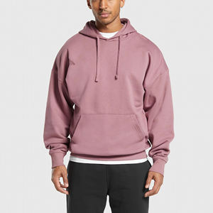 Sweat-shirt uni à fermeture éclair avec capuche et cordon de serrage Nouveau design en coton Sweat-shirt vierge pour hommes Conception OEM Vêtements Sweat-shirt pour hommes - Product Image 4